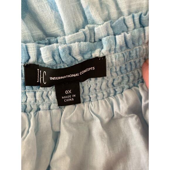 Women's Floral Print Dress Off Shoulder Size OX Cottage Gypsy Y2K NWT - Picture 8 of 10